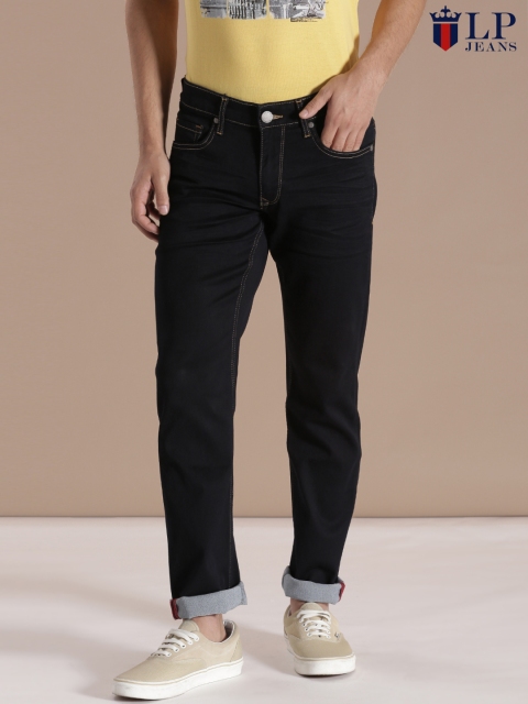 

Louis Philippe Jeans Navy Matt Slim Fit Jeans, Blue