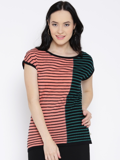 

United Colors of Benetton Women Peach Solid Sweater