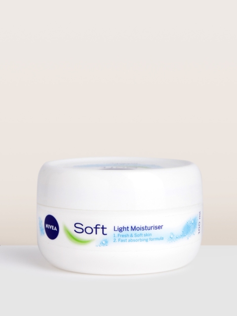 

Nivea Soft Light Moisturizer for Face Hand & Body 100 ml, White