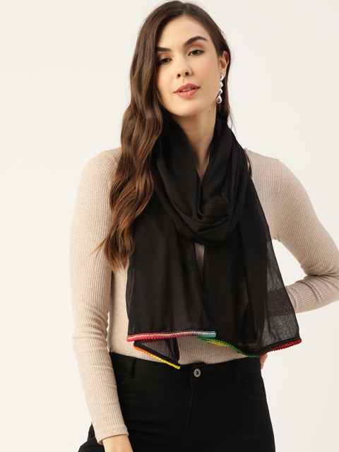 

Anekaant Women Black Scarf