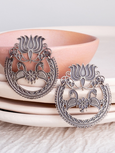 

Infuzze Silver Contemporary Drop Earrings