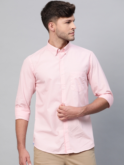 

Park Avenue Men Pink Slim Fit Casual Shirt