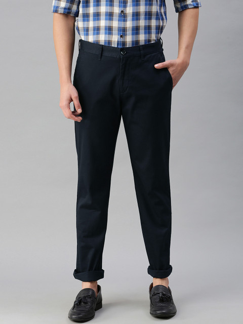 

Park Avenue Men Navy Blue LRT Fit Chinos