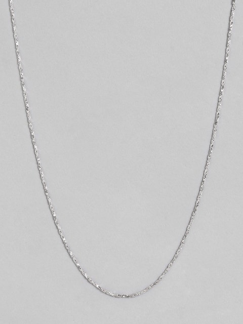 

Peora Silver-Plated Twisted Curb Chain