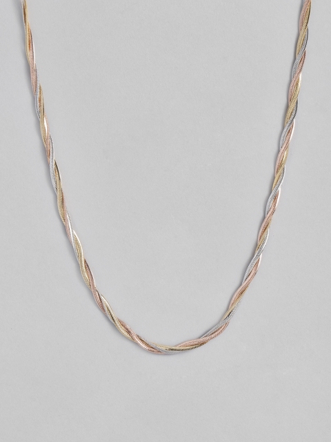 

Peora Gold-Toned Rose Gold-Plated Necklace