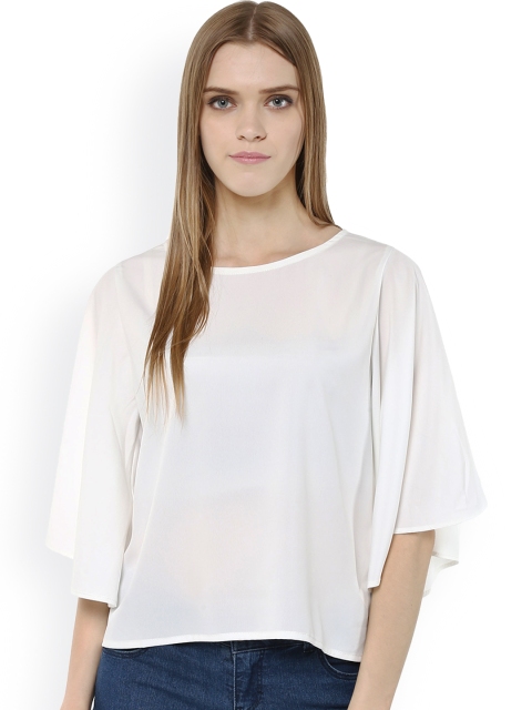 

Harpa White Crepe Top