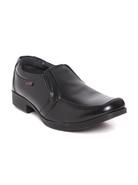 

Red Chief Men Black Genuine Leather Semiformal Slip-Ons