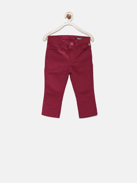 

United Colors of Benetton Boys Maroon Trousers
