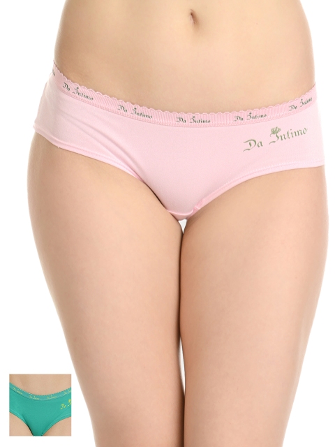 

Da Intimo Women Pack of 2 Assorted Briefs DIU-6569, Pink
