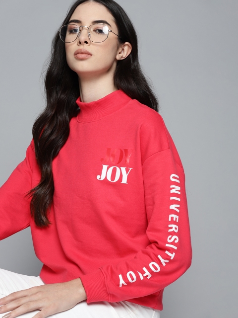 

Harvard Women Red & White Printed Sweatshirt