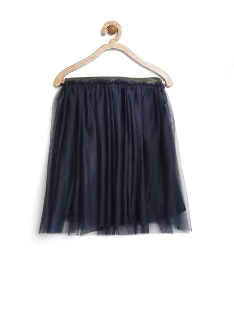 

United Colors of Benetton Girls Navy Tulle Skirt, Navy blue