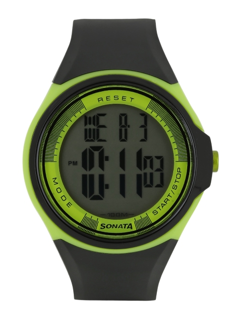 

Sonata Men Ocean Series Black Digital Watch NE7992PP10J
