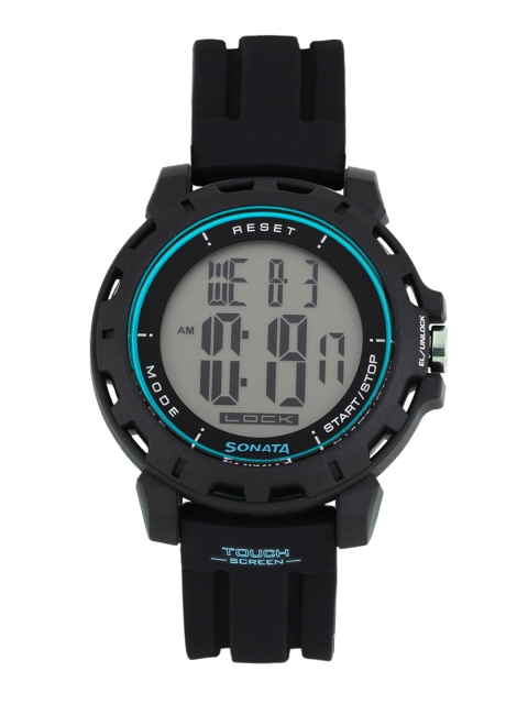 

Sonata Ocean Series Men Black Digital Watch 77037PP04