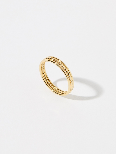 

Accessorize Gold-Plated Z Vintage Rope Band Finger Ring
