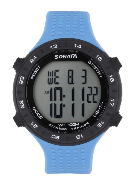

Sonata Ocean Series Men Blue Digital Watch with Pedometer 77041PP03