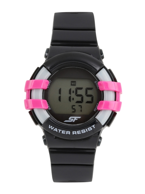 

Sonata Ocean Series Women Black Digital Watch 87017PP01