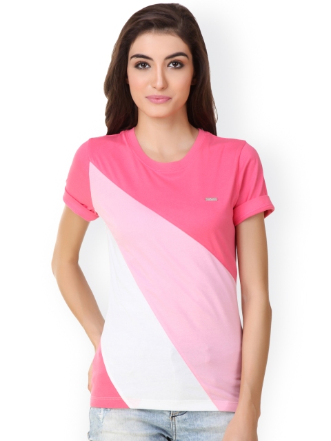 

Texco Pink Colourblocked T-shirt