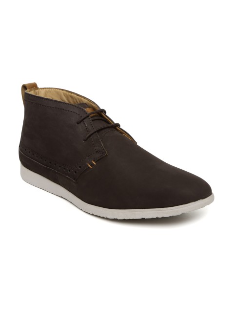 

Hush Puppies Men Brown Mid-Tops Casual Shoes