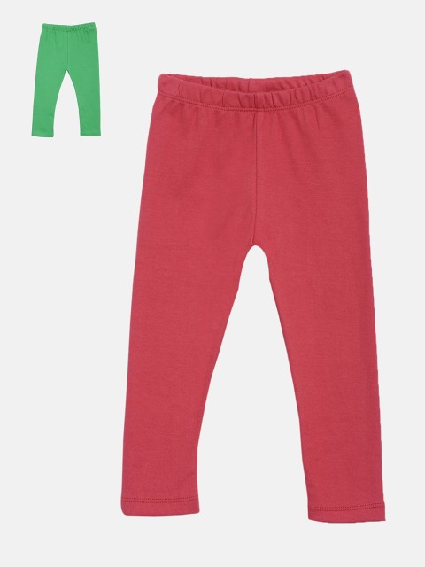 

Kryptic Infant Girls Pack Of 2 Solid Ankle-Length Leggings, Green