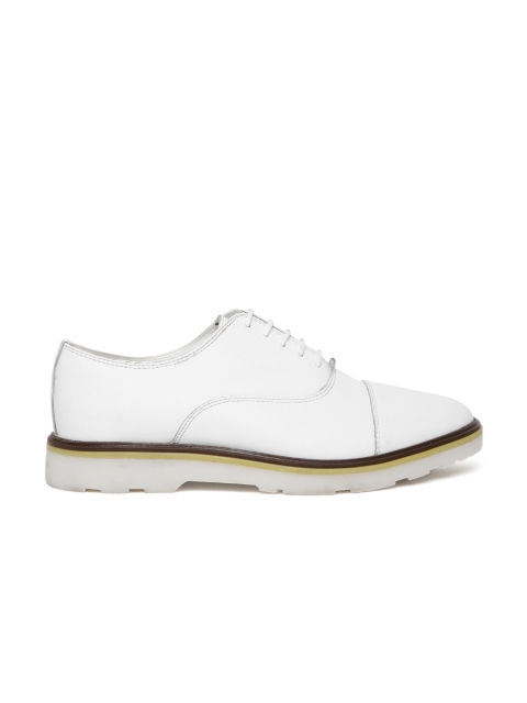 

Jack & Jones Men White Leather Sneakers