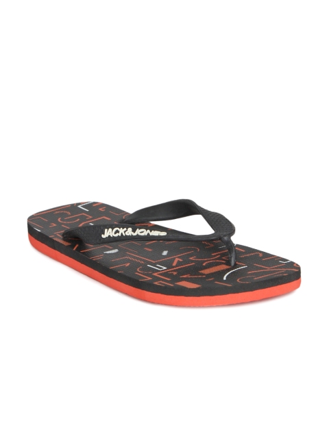 

Jack & Jones Black Printed Flip-Flops
