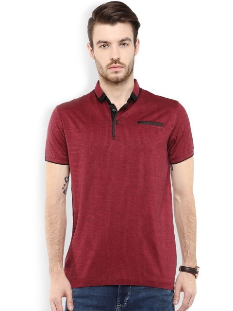 

Mufti Maroon Slim Fit Polo T-shirt