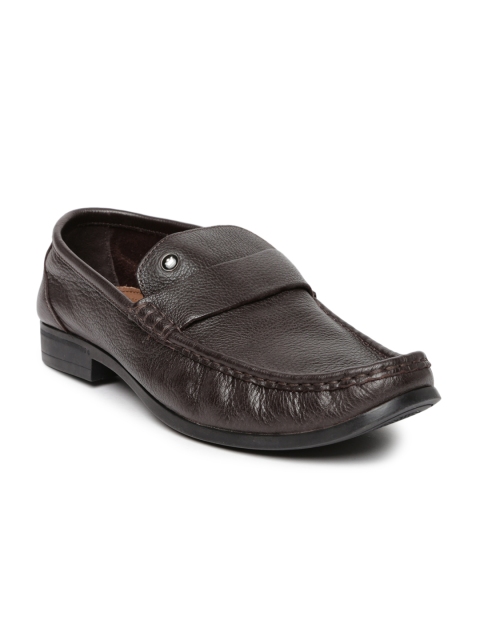 

Louis Philippe Men Brown Leather Semiformal Shoes