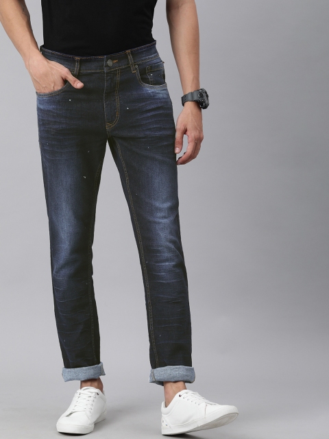 

WROGN Men Blue Slim Fit Mid-Rise Clean Look Jeans