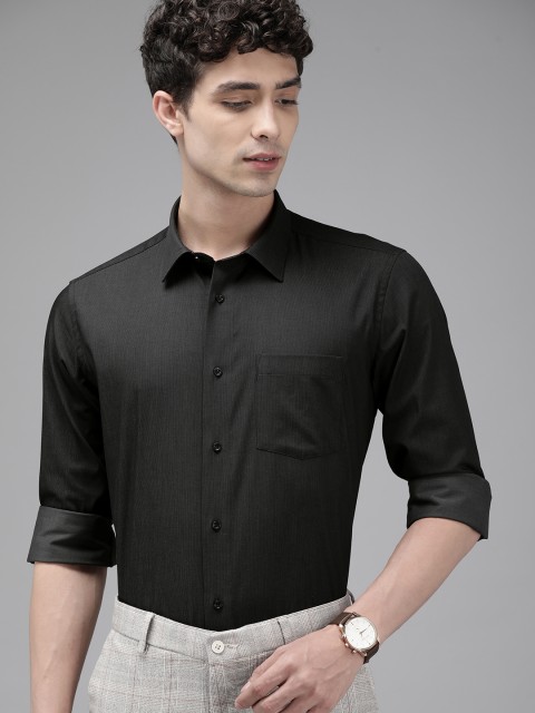 

Blackberrys Men Black Slim Fit Smart Casual Shirt