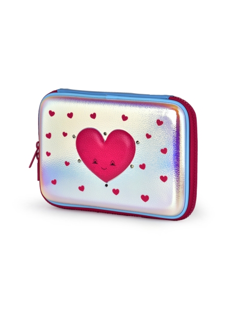 

SCOOBIES Kids Multicoloured Heart Love LED Light Pencil Case, Multi