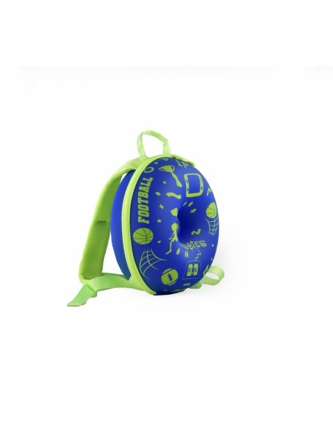 

SCOOBIES Boys Blue & Green Printed Sporty-Donut Bag