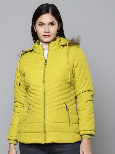 

Foreign Culture By Fort Collins Women Lime Green Lightweight Padded Jacket
