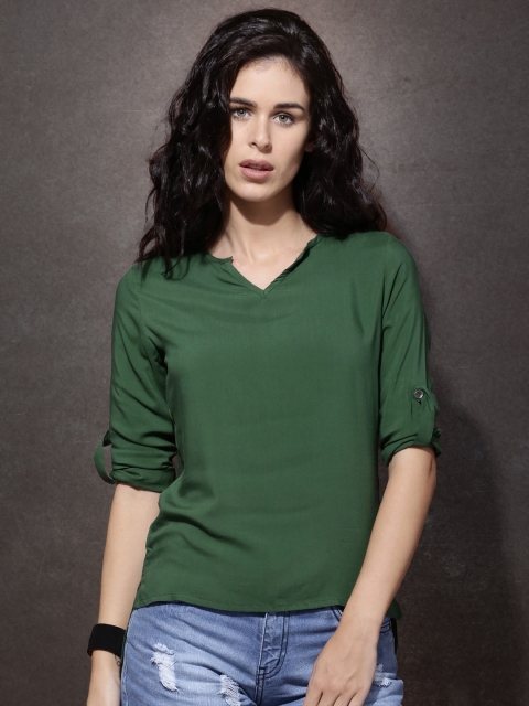 

Roadster Women Green Top