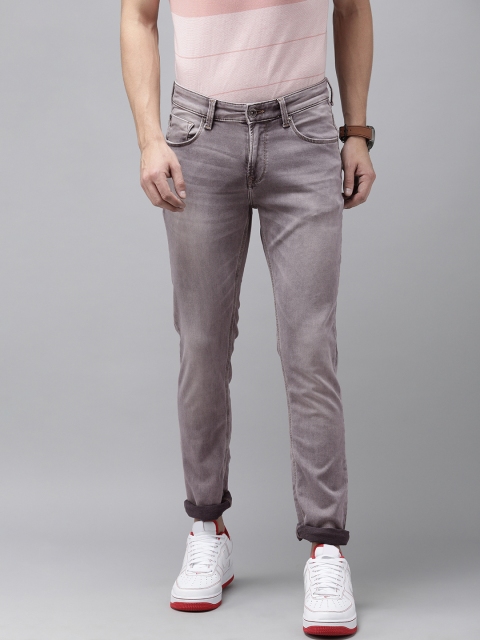 

SPYKAR Men Grey Skinny Fit Low-Rise Light Fade Stretchable Jeans