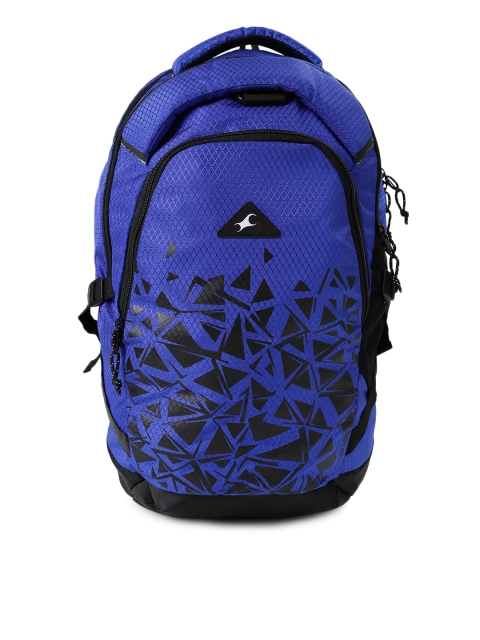 

Fastrack Men Blue & Black Printed Backpack