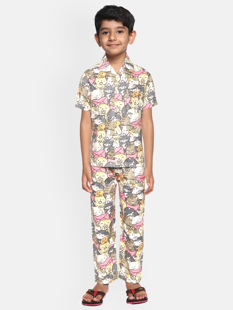 

NAUTI KIDZ Boys Multicoloured Printed Night suit, Multi