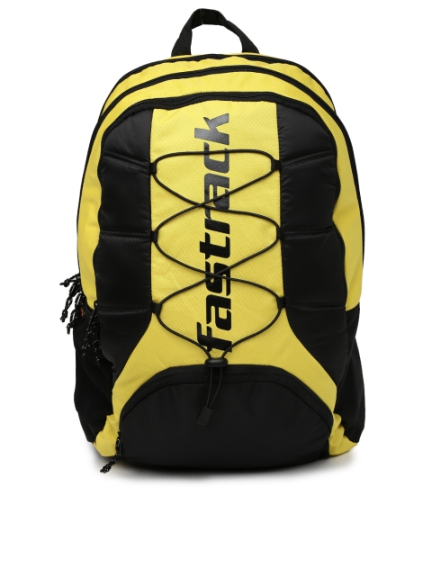 

Fastrack Men Yellow & Black Backpack