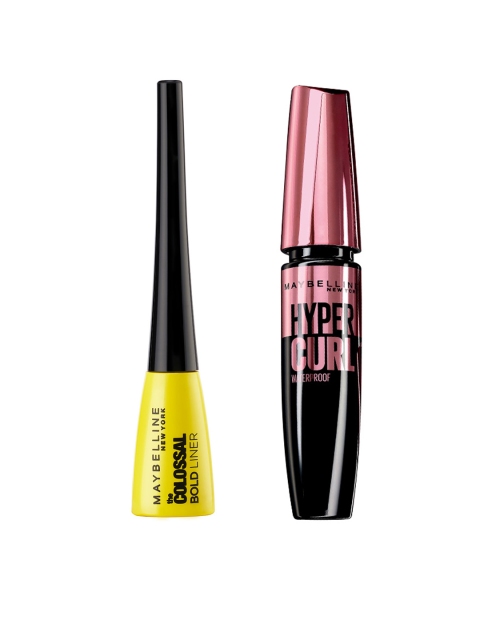 

Maybelline Hypercurl Waterproof Mascara & Colossal Bold Liner, Black