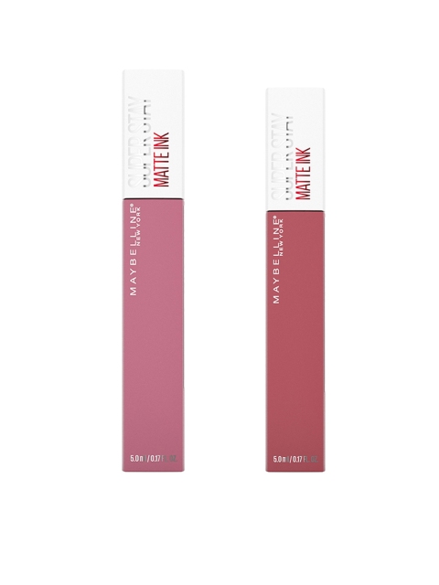 

Maybelline New York Set of 2 SuperStay Matte Ink Liquid Lipstick, Pink