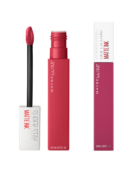

Maybelline New York Set of 2 Super Stay Matte Ink Liquid Lipstick, Red