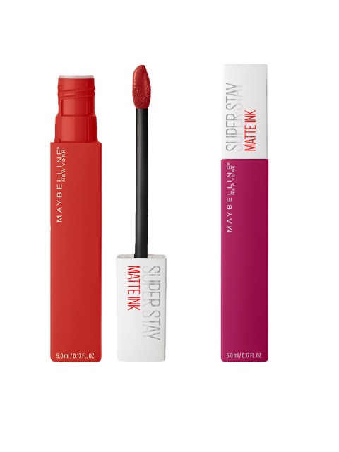 

Maybelline New York Super Stay Set Of 2 Matte Ink Liquid Lipstick, Orange