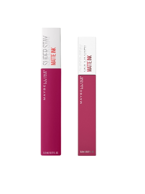 

Maybelline New York Super Stay Set Of 2 Matte Ink Liquid Lipstick, Pink