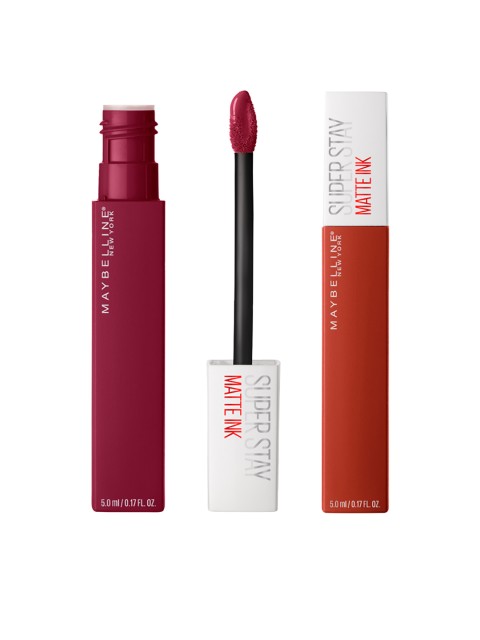 

Maybelline New York Super Stay Set Of 2 Matte Ink Liquid Lipstick, Rust
