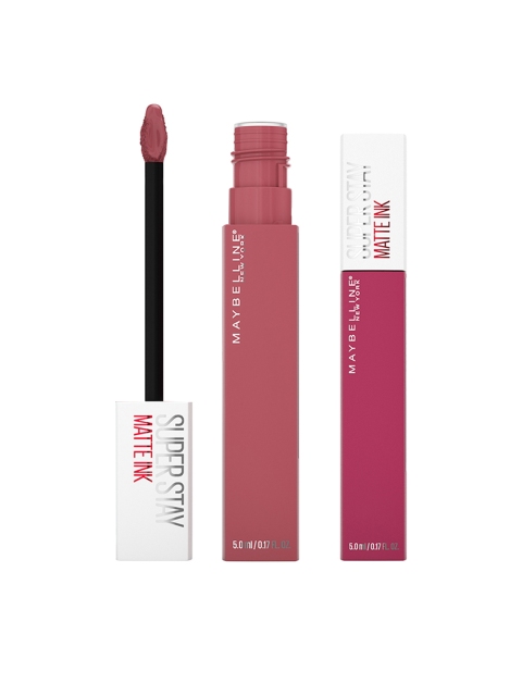 

Maybelline New York Super Stay Set Of 2 Matte Ink Liquid Lipstick, Pink