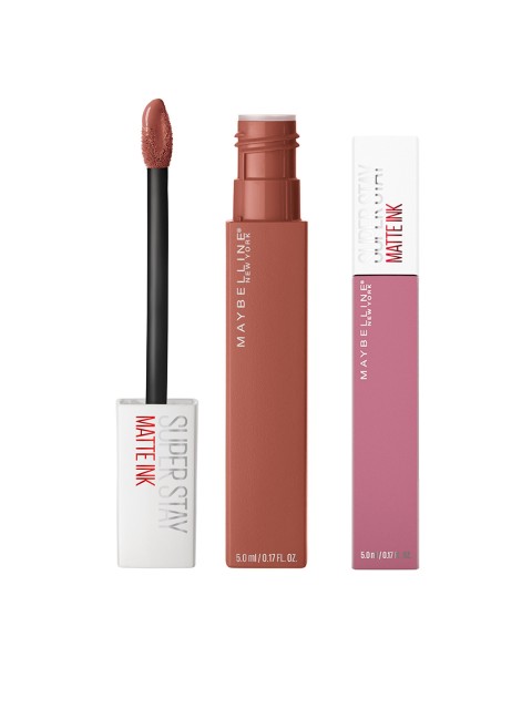 

Maybelline New York Super Stay Set Of 2 Matte Ink Liquid Lipstick, Brown