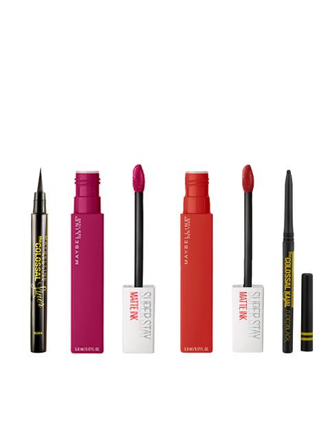 

Maybelline New York Set Of Liquid Lipsticks - Colossal Liner - Colossal Kajal, Orange