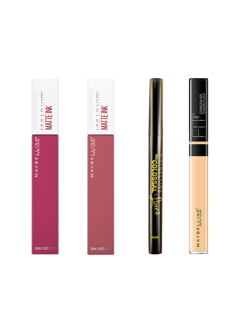 

Maybelline New York Set Of Liquid Lipsticks - Concealer - Colossal Liner, Pink