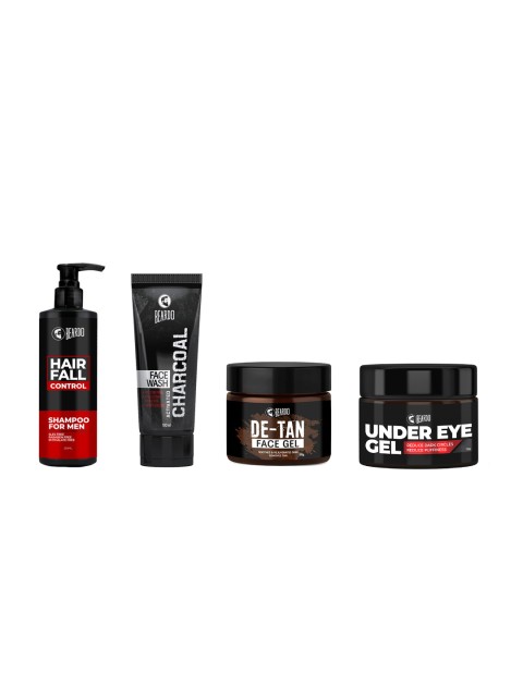 

BEARDO Men Set Of 4 Face Kit, Black