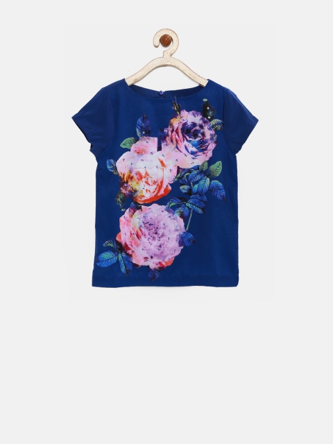 

Allen Solly Junior Girls Navy Polyester Floral Print Top, Navy blue