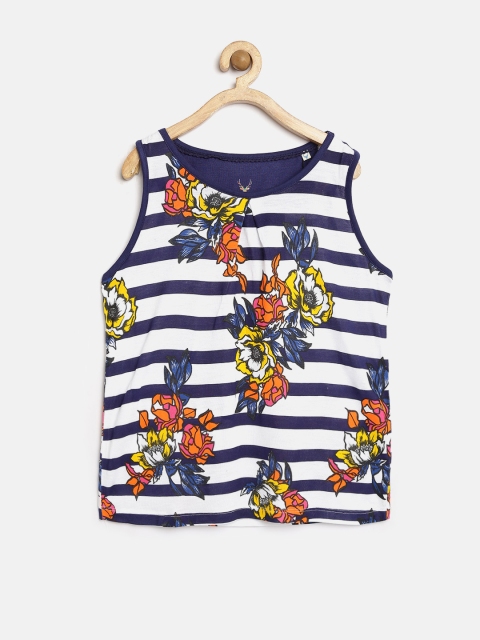 

Allen Solly Junior Girls White Floral Print Top